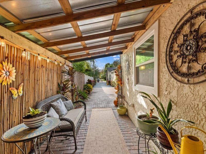 College Park-Orlando 5Star Villa Oasis - Home Away From Home - Quiet Neighborhood-Private Botanical Courtyard - Mins From Eola,Dt, Winter Park - Free Parking & Ev Plug In Esterno foto